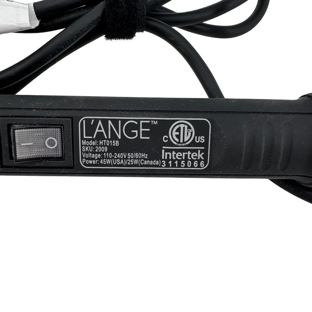 L'Ange HT015B Curling Wand‎ Women OS Black Ceramic Tourmaline Hair Styling Tool